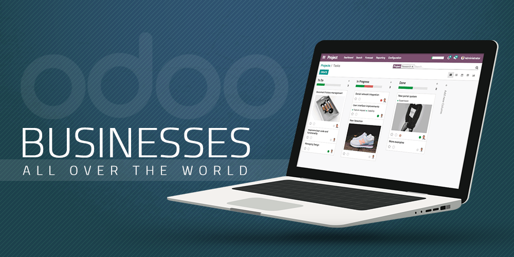 entrepreneurs and organizations ERP odoo businesses technology