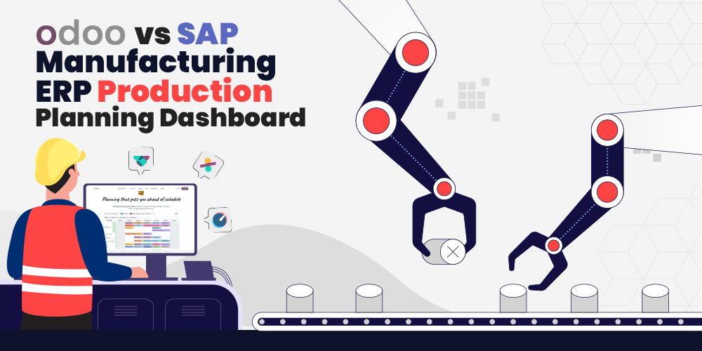 modern factory using odoo erp dashboard on tablet