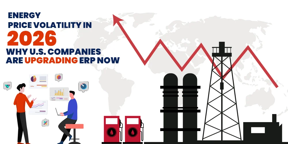 Management reviewing ERP system analytics to control rising operational costs