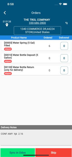 Odoo Offline UI