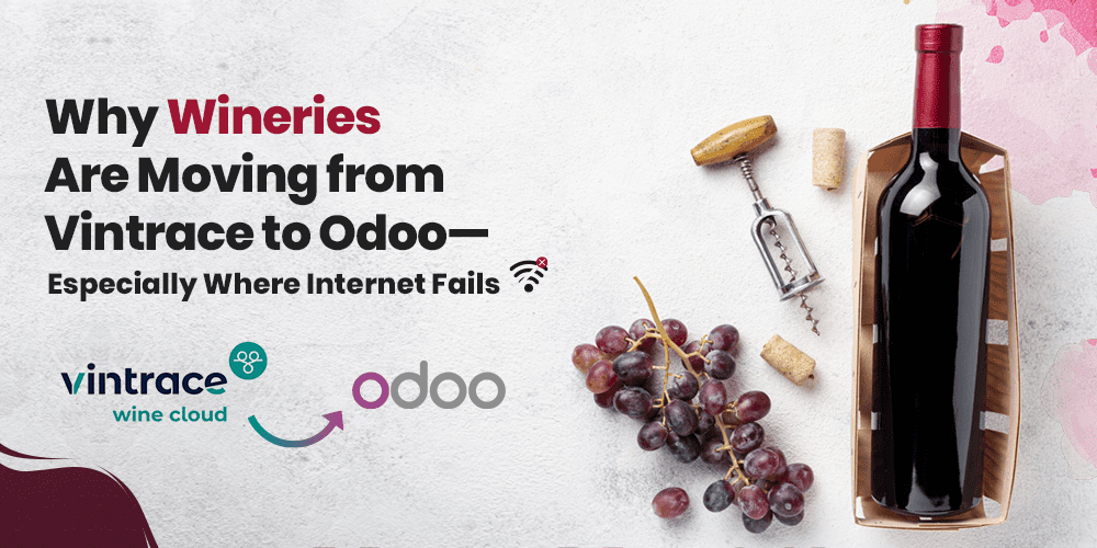 comparison of vintrace vs Odoo ERP popular winery ERP